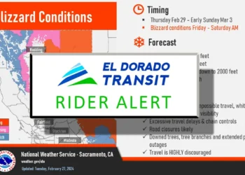 Winter Storm Alert: Sacramento/South Lake Tahoe Bus Service Temporarily Halted Amidst Blizzard Warning