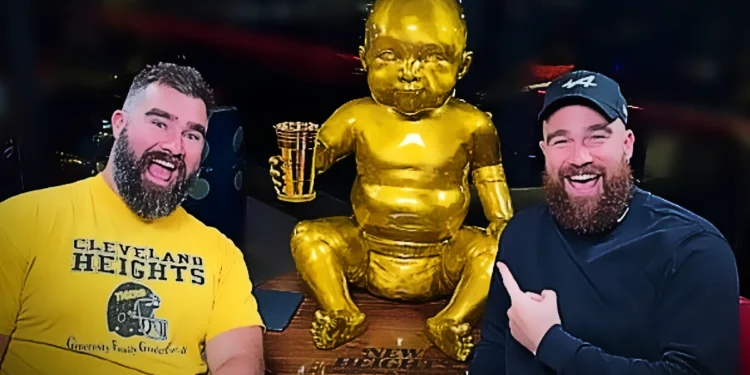 Golden Baby Trophy by Placerville’s Bennett Awards Steals Super Bowl Sunday Spotlight