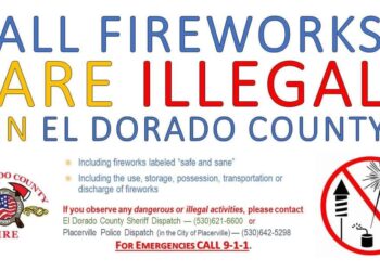 All personal Fireworks Banned in El Dorado County
