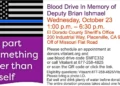 Honoring Deputy Brian Ishmael: Annual Blood Drive to Save Lives