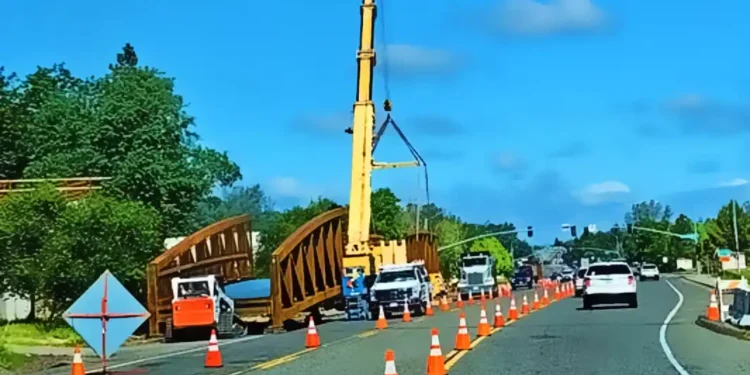 El Dorado Trail: Missouri Flat Road Overcrossing Installation to Close Road Overnight April 30