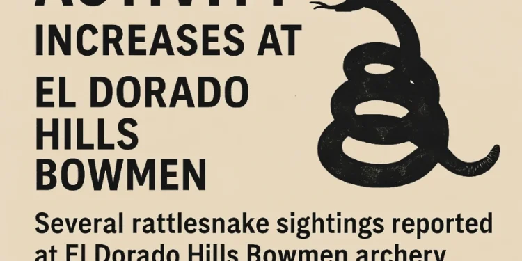Rattlesnake Activity Increases at El Dorado Hills Bowmen Archery Range