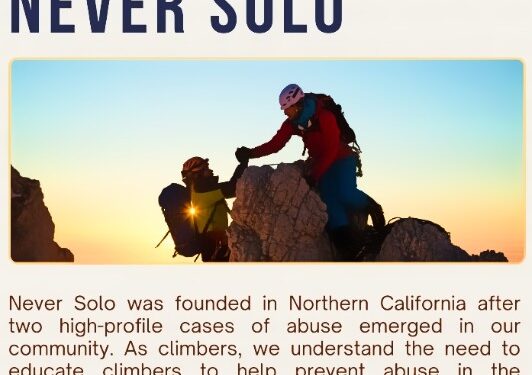 El Dorado County Nonprofit “Never Solo” Shines Light on Sexual Assault in Rock Climbing Community