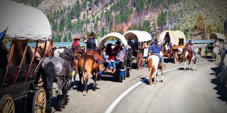 Wagon Train Rolls Into Fresh Pond: Historic Journey Up Highway 50 Enters Layover Day