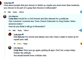 South Lake Tahoe Mayor Pro Tem Cody Bass Arrested in Stateline, Nevada