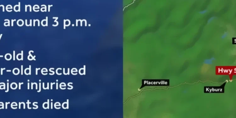 Two adults killed, two children airlifted after Highway 50 crash near Kyburz