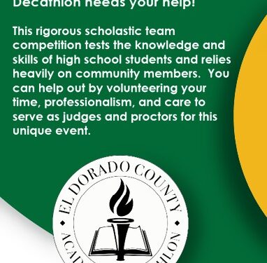 Volunteers Sought for 2026 Academic Decathlon at Union Mine High School