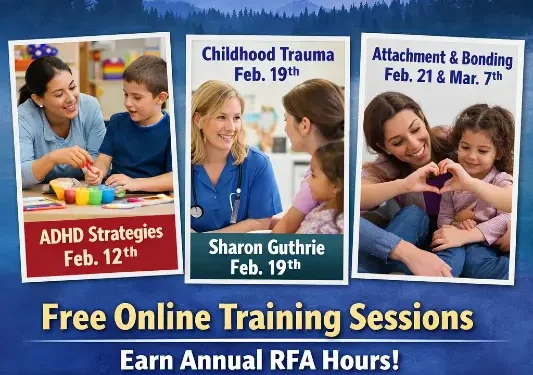 El Dorado County FKCE Offers Free February Workshops for Foster & Resource Families