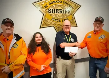 Donation Presented to El Dorado County Sheriff’s Search and Rescue After Props, Cops & Rodders Event