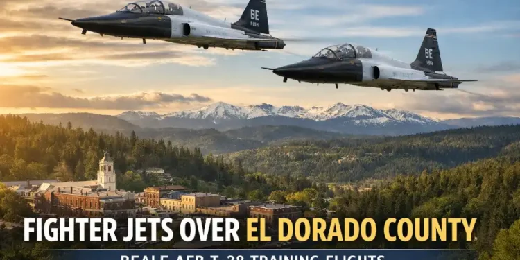 Fighter Jets Roar Over El Dorado County: Beale AFB T-38 Training Flights Likely Behind Afternoon Flyover