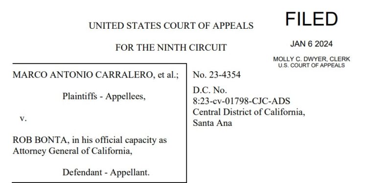 9th Circuit Overturns Gun Ban in California Public Spaces