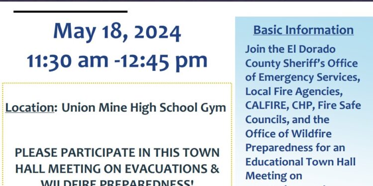El Dorado County’s Evacuation Town Hall: Strengthening Community Resilience
