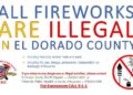 All personal Fireworks Banned in El Dorado County