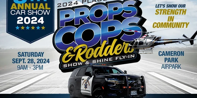 Props, Cops, and Rodders Car Show Gears Up for a Family-Focused Event in Cameron Park