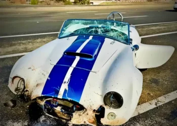 Rare Shelby Cobra Crashes Exiting Silva Valley Parkway on Highway 50