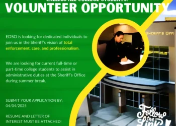 Student Internships Available at El Dorado County Sheriff’s Office This Summer