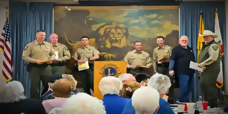 El Dorado County Sheriff’s School Resource Officers Honored by Mother Lode Lions Club