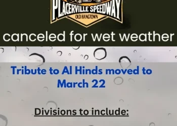 Wet Weather Cancels Placerville Speedway Opener, “Tribute to Al Hinds” Rescheduled