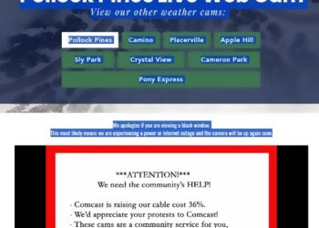 Comcast Rate Hike Threatens El Dorado County’s Lifeline Weather Cams