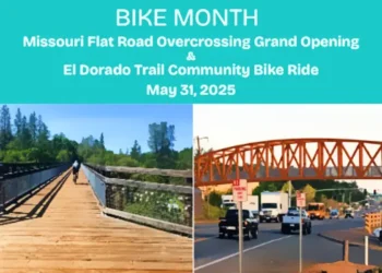 Missouri Flat Road Overcrossing Opens May 31 with Family Bike Ride on El Dorado Trail