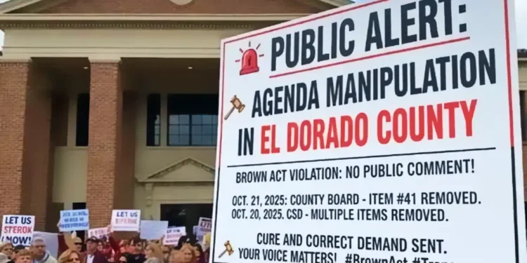Public Alert: Agenda Manipulation Alleged in El Dorado County Board Meetings