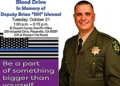 El Dorado County Hosts Blood Drive Oct. 21 in Memory of Deputy Brian Ishmael