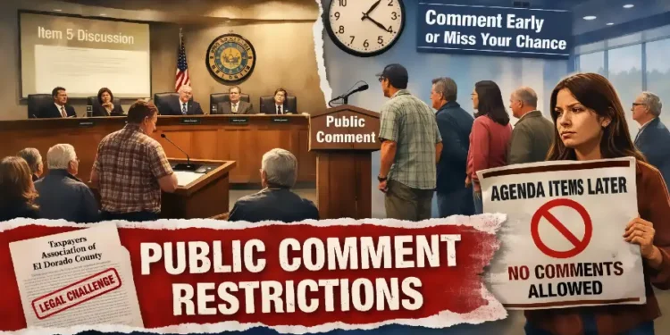 Why El Dorado County’s New Public Comment Rules Matter to Residents