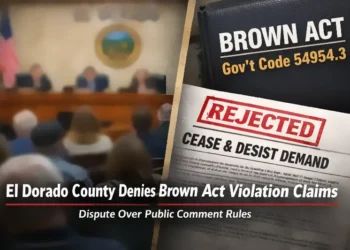 El Dorado County Rejects Brown Act Violation Claim Over Public Comment Procedure
