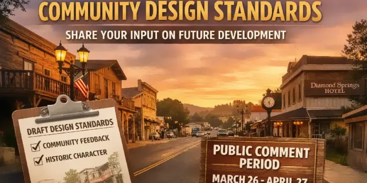 El Dorado County Opens Public Comment Period on Design Standards for Diamond Springs, El Dorado