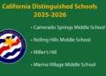 El Dorado County Schools Earn 2026 California Distinguished School Honors
