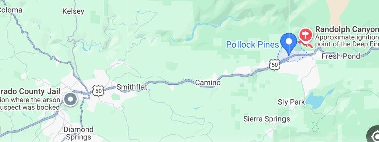 Suspect Arrested in Connection with Deep Fire Near Pollock Pines