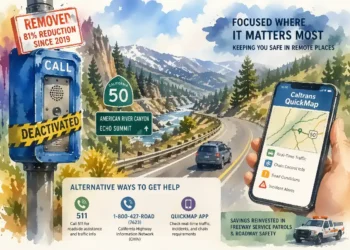 El Dorado County Emergency Call Boxes Reduced by 81% as State Shifts to Modern Roadside Assistance