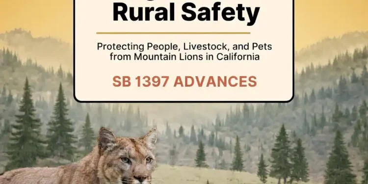 SB 1397 Advances: New Protections Target Rising Mountain Lion Encounters in El Dorado County