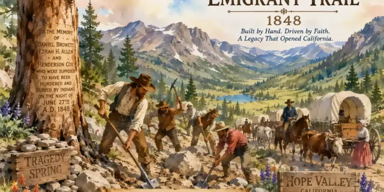 The Road They Built by Hand: How 46 Mormon Pioneers Carved a Wagon Trail Across the Sierra in 1848