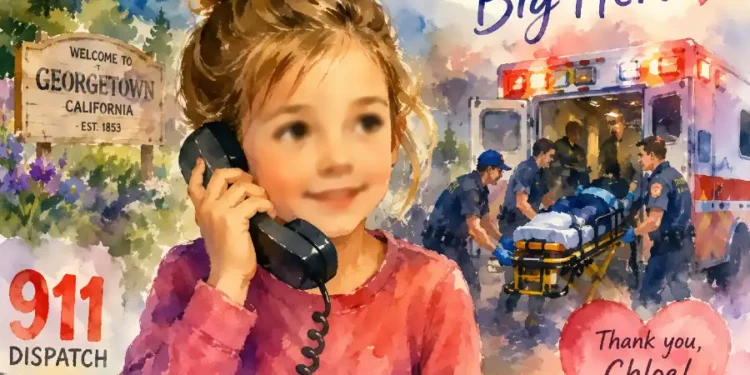 Georgetown Girl, 7, Hailed as Hero After Calling 911 and Helping Save Her Mother’s Life