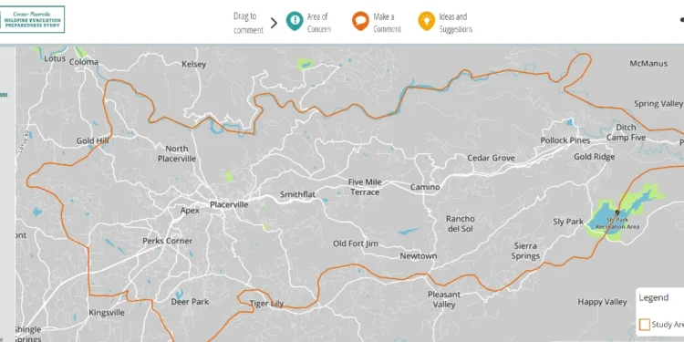 Greater Placerville Wildfire Evacuation Preparedness Study Unveiled