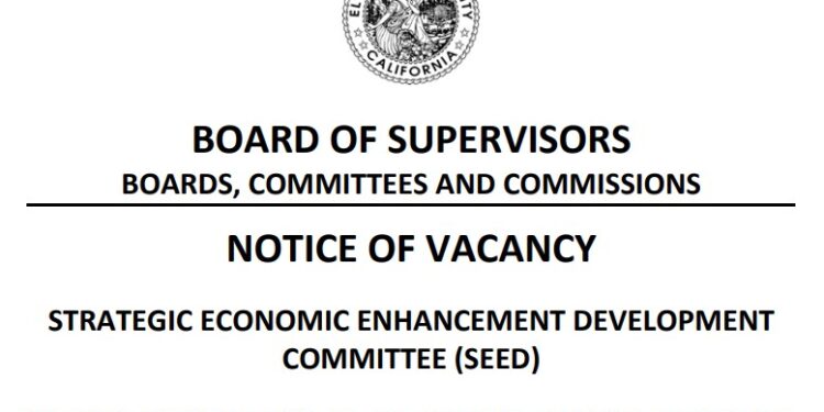 County Opens Applications for Strategic Economic Enhancement Development Committee