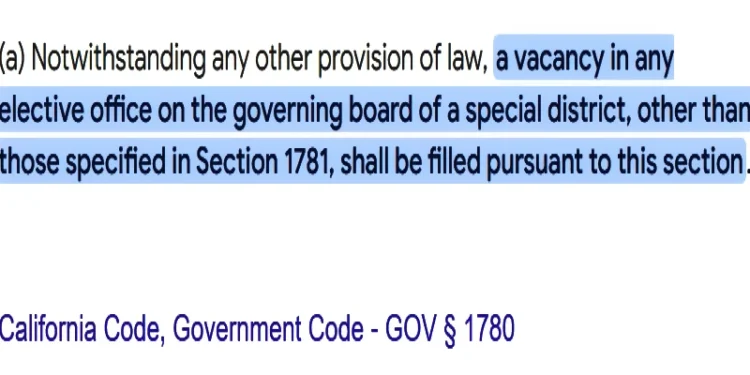 EDHCSD Board Deadlocks, County Supervisors to Decide on Vacant Seat