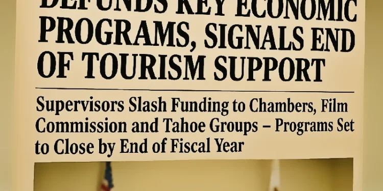 El Dorado County Defunds Key Economic Programs, Signals End of Tourism Support