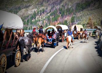 Wagon Train Rolls Into Fresh Pond: Historic Journey Up Highway 50 Enters Layover Day