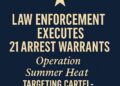 Multi-Agency Sweep Executes 21 Warrants in “Operation Summer Heat” Targeting Cartel-Linked Gangs in Tahoe