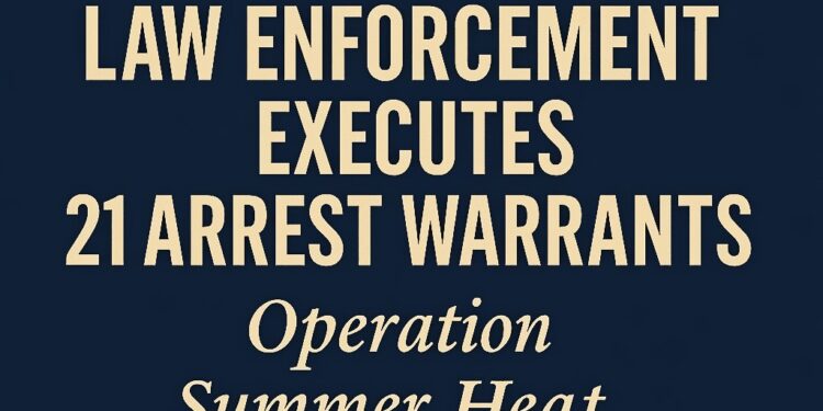 Multi-Agency Sweep Executes 21 Warrants in “Operation Summer Heat” Targeting Cartel-Linked Gangs in Tahoe