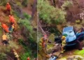 SUV Plunges Down Embankment on Highway 193; Driver Airlifted After Multi-Agency Rescue