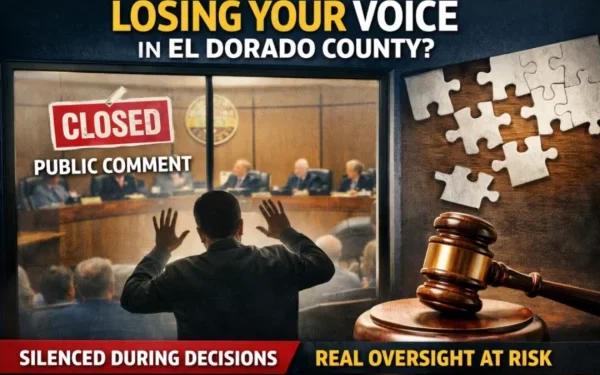 El Dorado County Petition Seeks Reversal of New Public Comment Rules at Board of Supervisors Meetings
