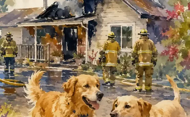 Outingdale House Fire Possibly Started by Family Dogs