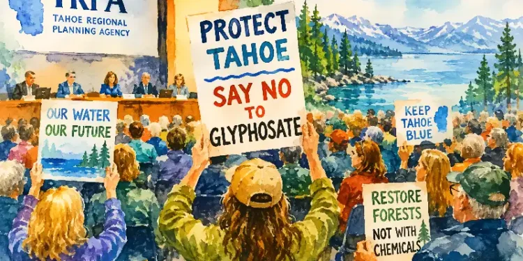 Tahoe Residents Push Back on Caldor Fire Glyphosate