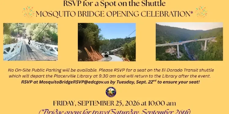 Mosquito Road Bridge Opens Sept. 26