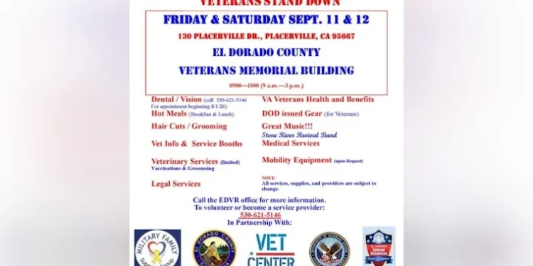 Placerville Vet Stand Down Adds Free Wildfire Checks