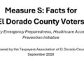 Measure S Faces Scrutiny in El Dorado County