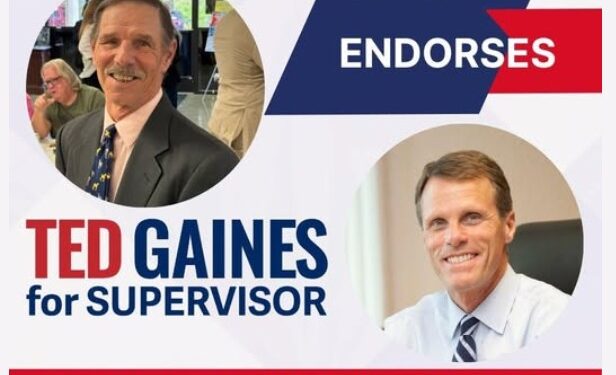 Retired law enforcement Tom Walsh Endorses Ted Gaines for Supervisor